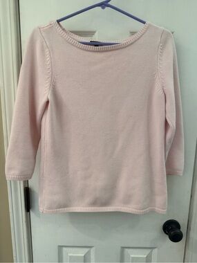 Talbots Pale Pink Crewneck Sweater